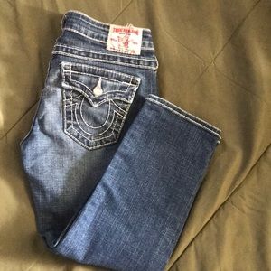 True Religion brand denim Capri